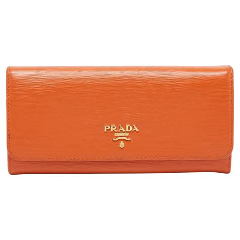 prada wallet orange|Prada wallet price list.